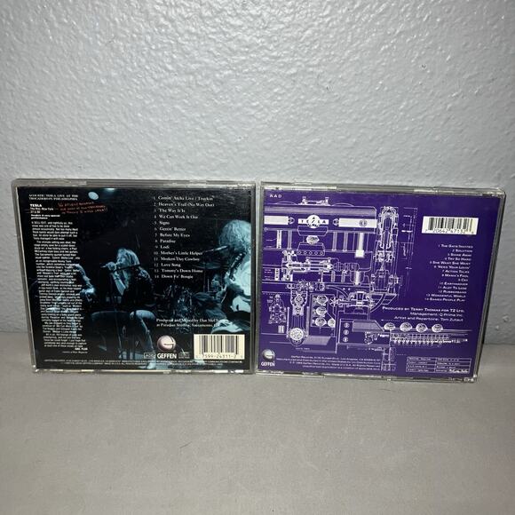 Cd Used Tesla Five 5 Man Acoustical Jam Live Recording / Bust A Nut Album Record - Picture 2 of 4